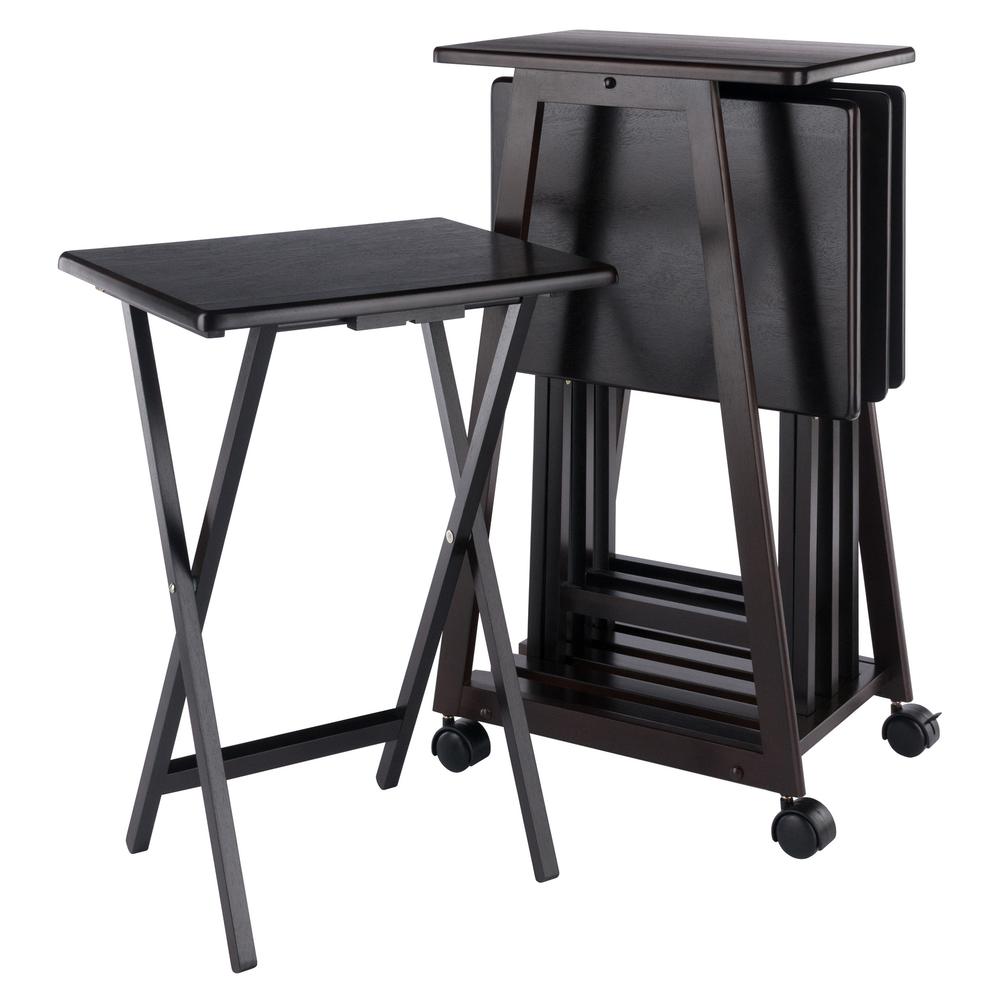 Adriel 5-Pc Snack Table Set, Coffee. Picture 2