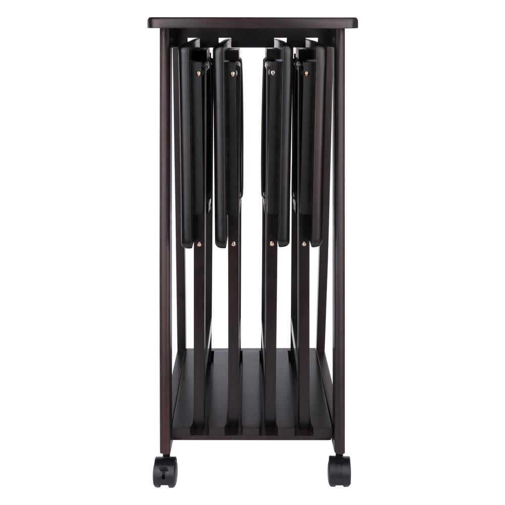 Adriel 5-Pc Snack Table Set, Coffee. Picture 5