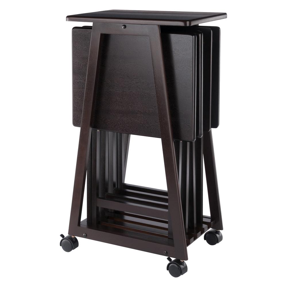 Adriel 5-Pc Snack Table Set, Coffee. Picture 6