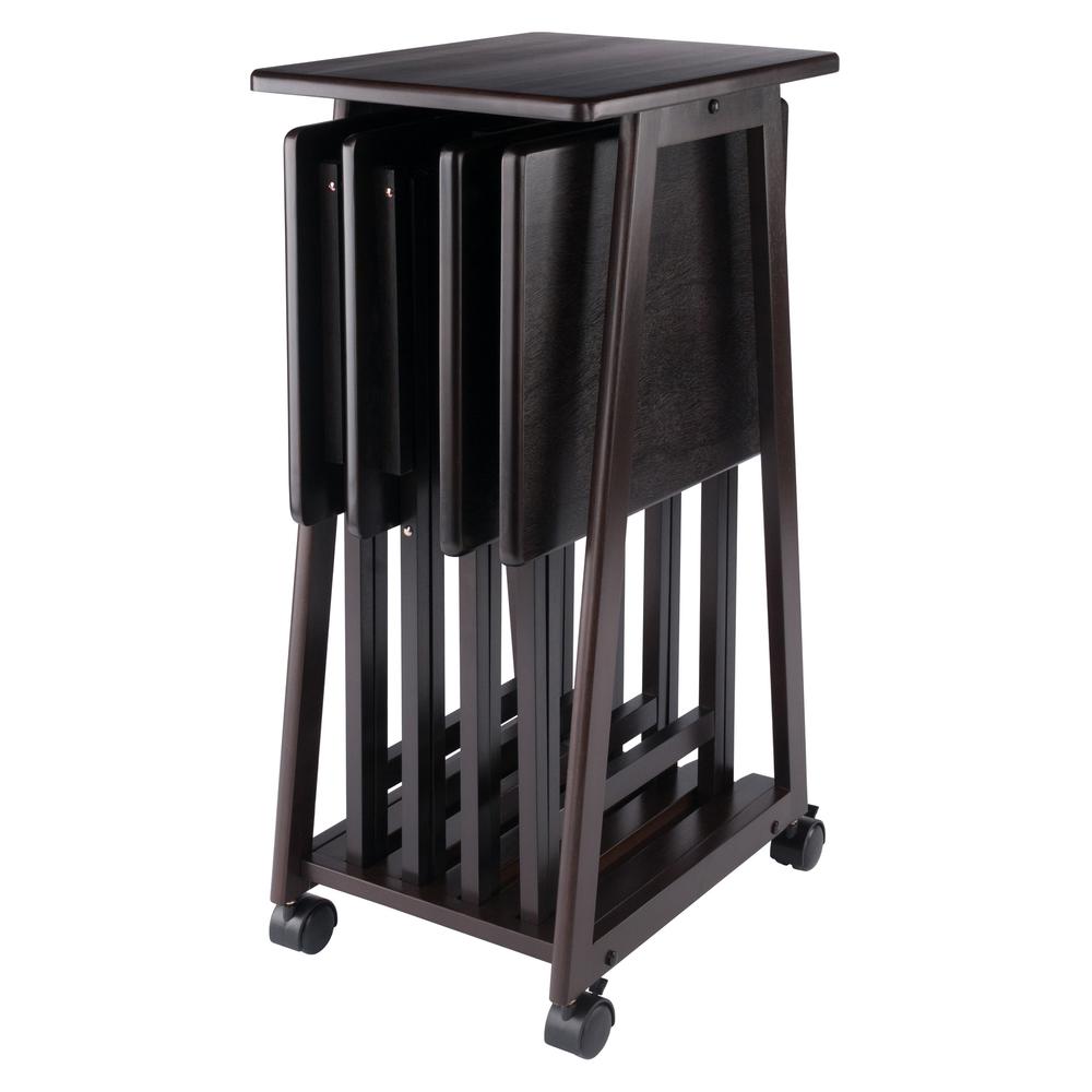 Adriel 5-Pc Snack Table Set, Coffee. Picture 7