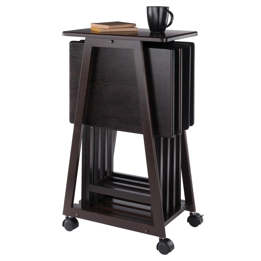 Adriel 5-Pc Snack Table Set, Coffee. Picture 14