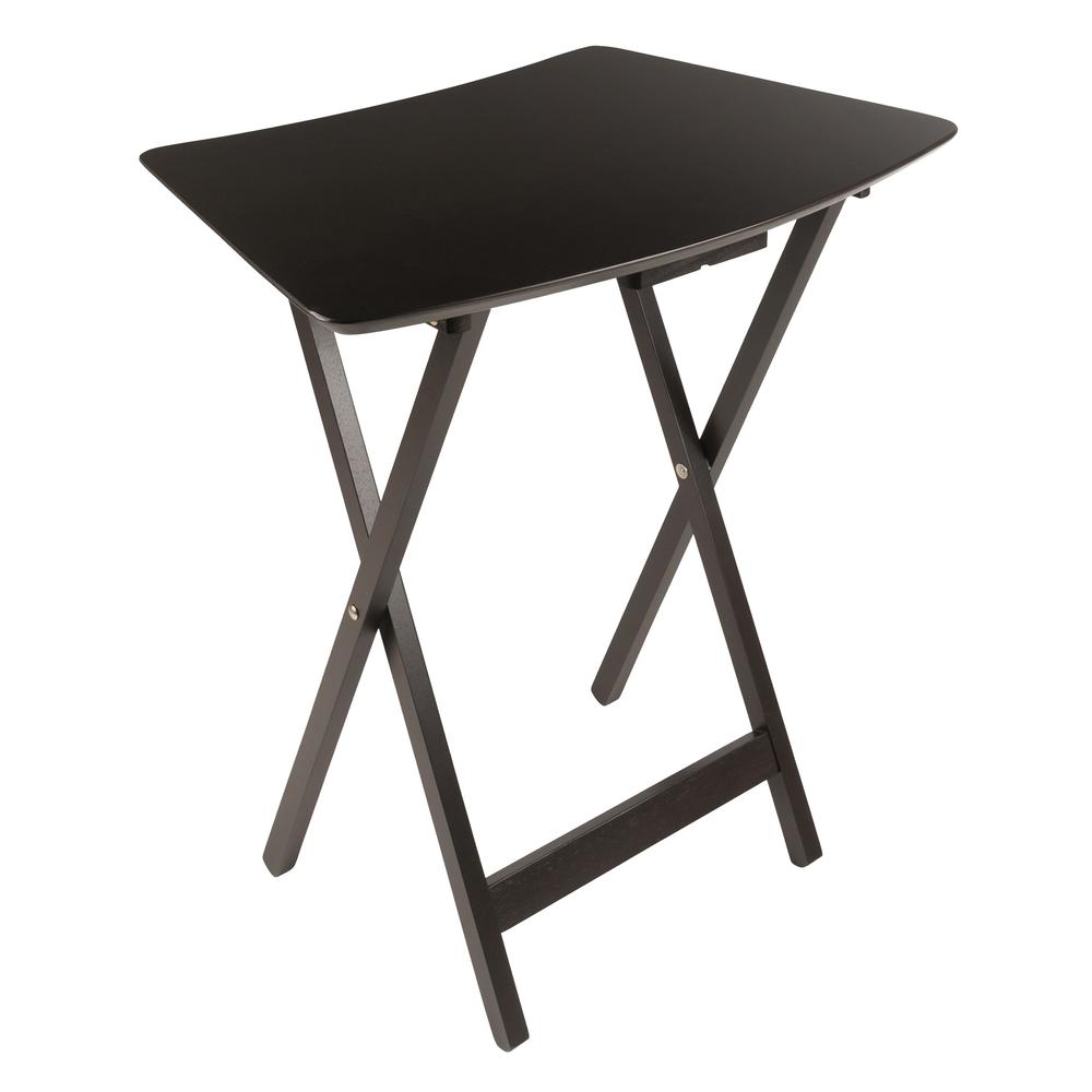 Anila 5-Pc Set Fan Shape Snack Table Coffee Finish. Picture 4