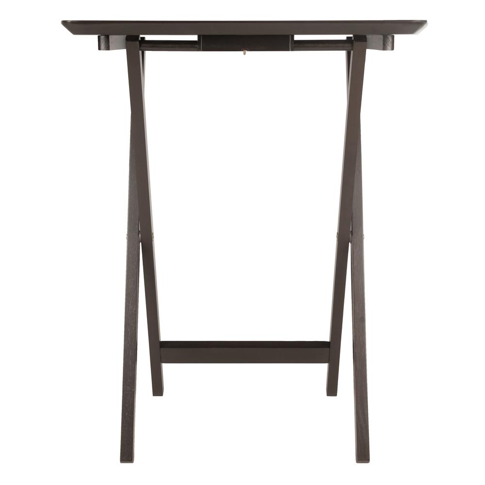 Anila 5-Pc Set Fan Shape Snack Table Coffee Finish. Picture 5