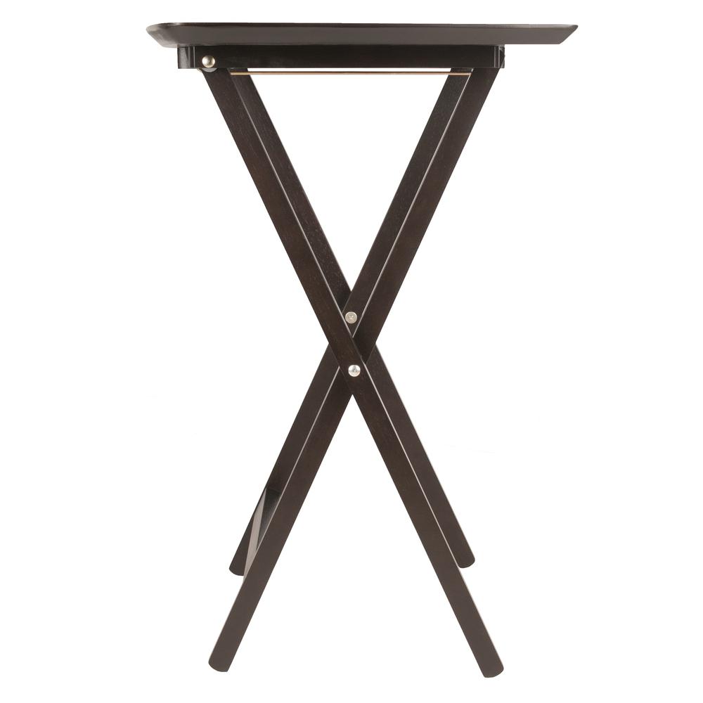 Anila 5-Pc Set Fan Shape Snack Table Coffee Finish. Picture 6