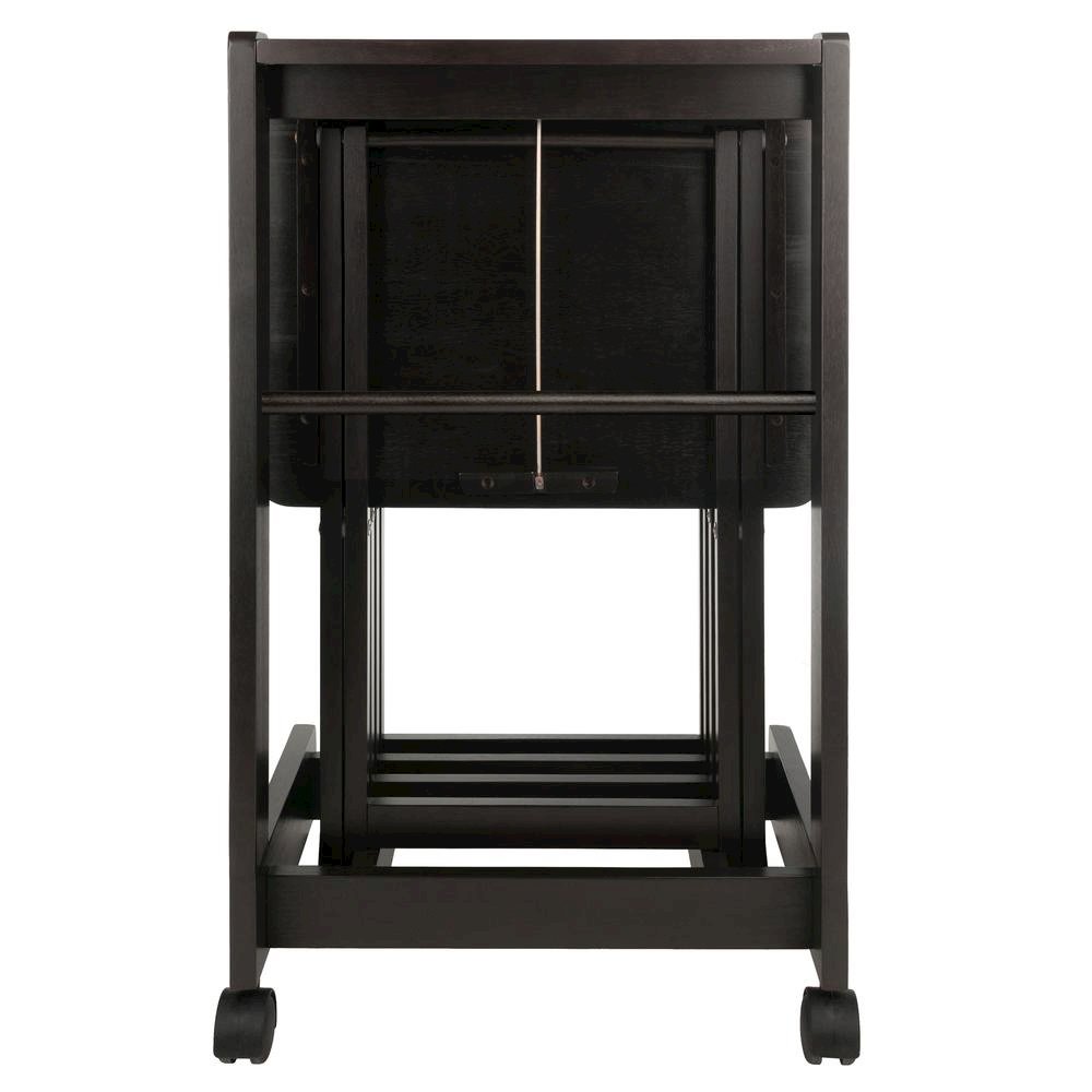 Coffee color Solid Wood TV Trays – Folding Snack Tables for Eating and Serving. Picture 8