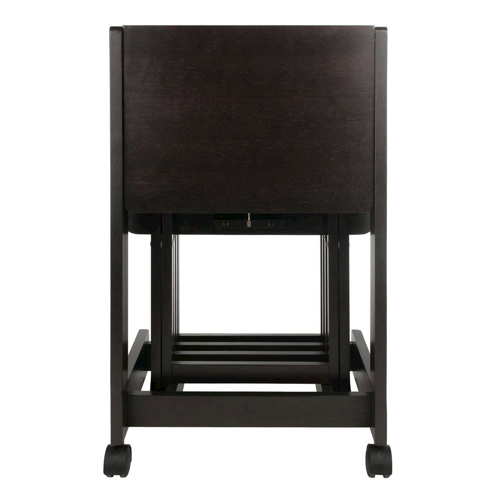 Coffee color Solid Wood TV Trays – Folding Snack Tables for Eating and Serving. Picture 9