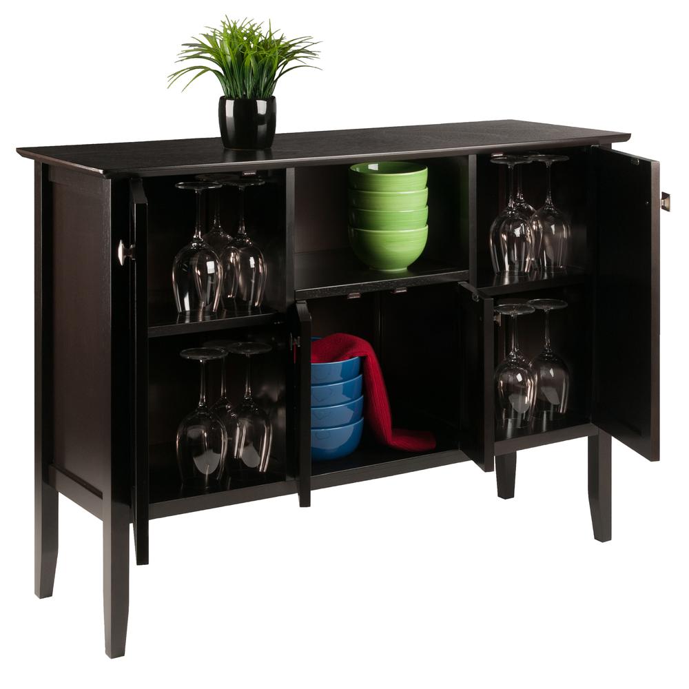 Melba Buffet Cabinet/Sideboard Coffee Finish. Picture 6