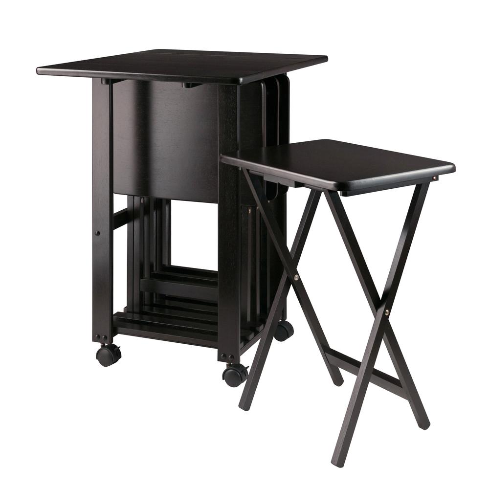 Sophia 5-Pc Snack Table Set, Coffee. Picture 1