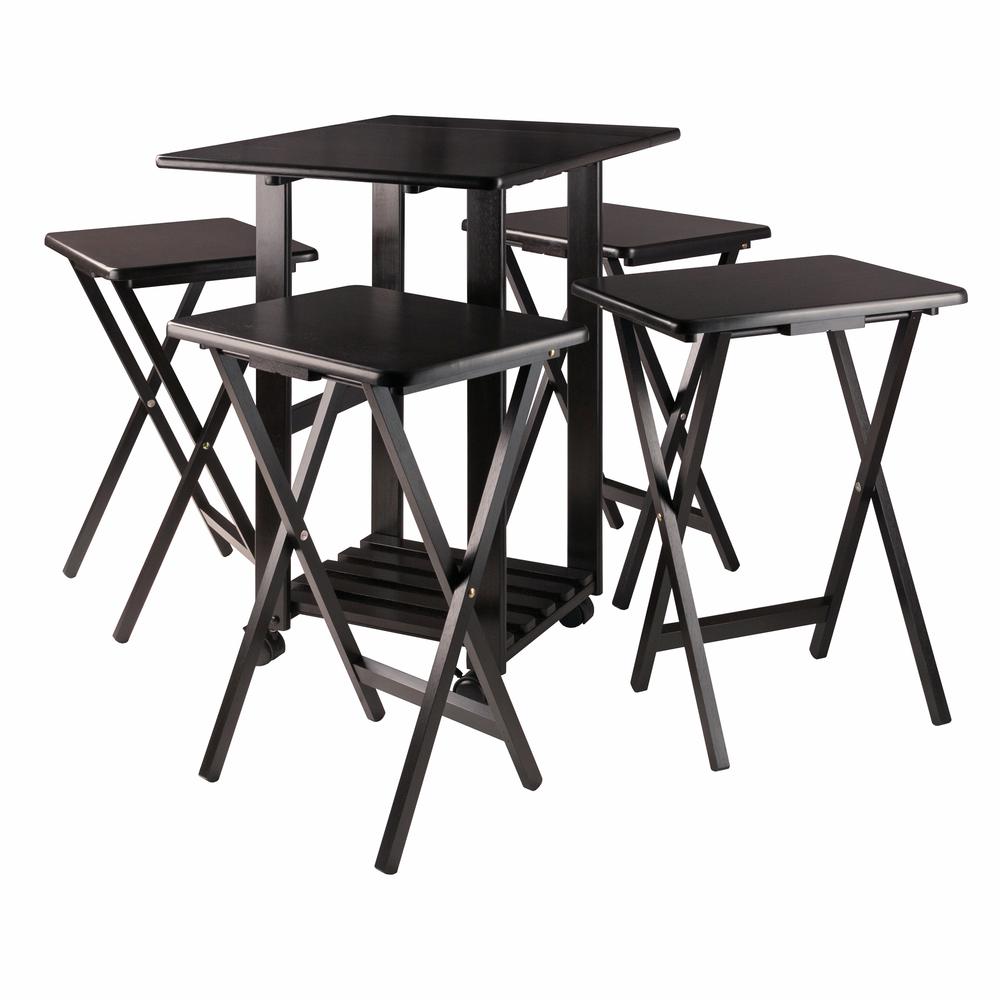 Sophia 5-Pc Snack Table Set, Coffee. Picture 3