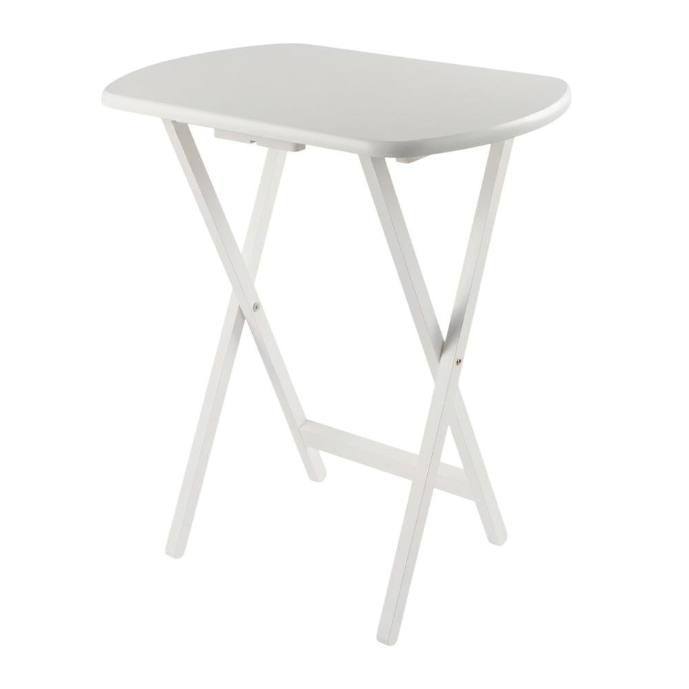 Oversized White Snack Table Set with Sturdy Design and Versatile Style. Picture 2