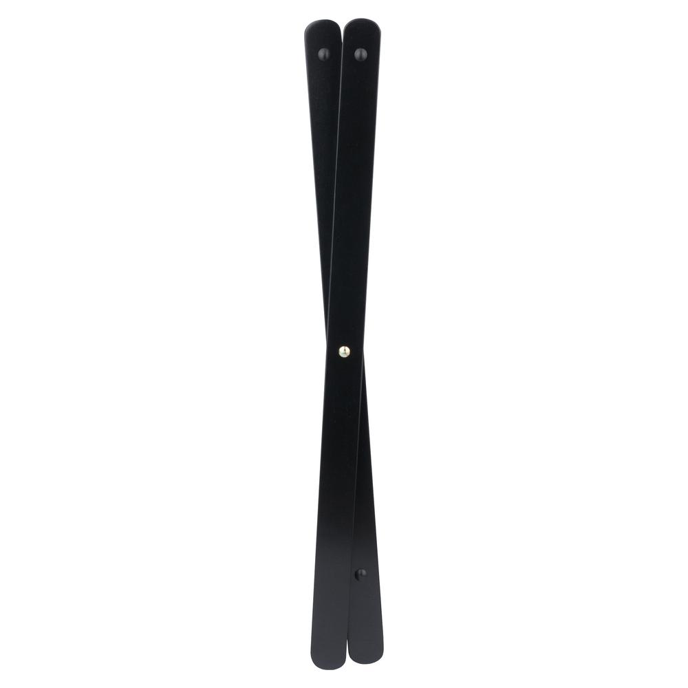 Raya Luggage Rack with Shelf, Black. Picture 5