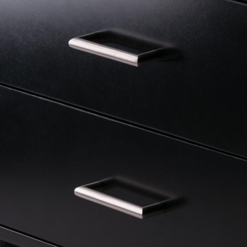 Bellamy Leaning Shelf w/Storage in Black Finish. Picture 9