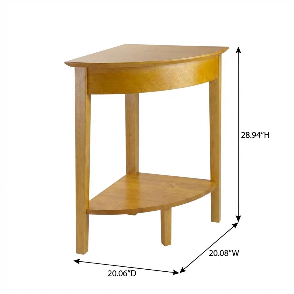 Honey Corner Table with Solid and Composite Wood Finish for Modern Workspaces. Picture 7