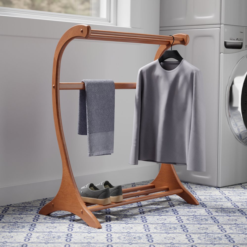 Bella Blanket Rack, Teak. Picture 10