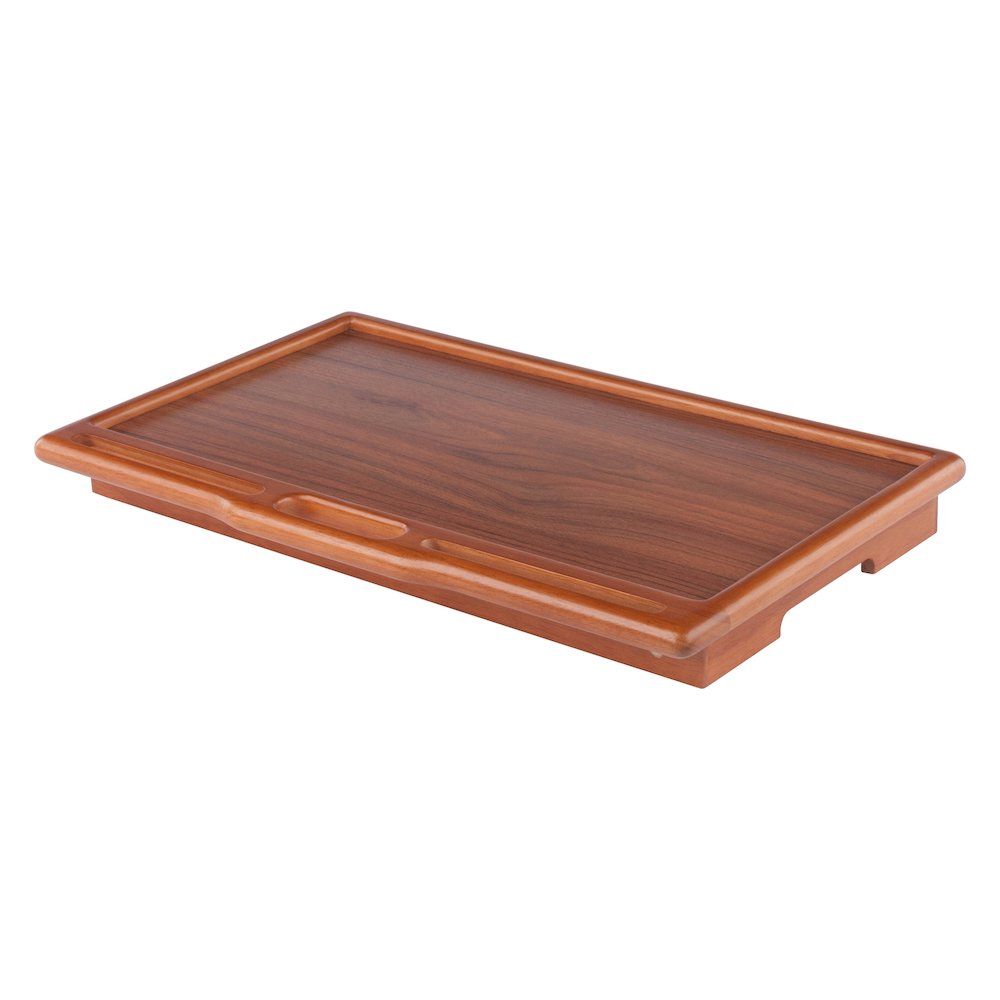 Arlo Breakfast Tray with Flip Top, Teak. Picture 2