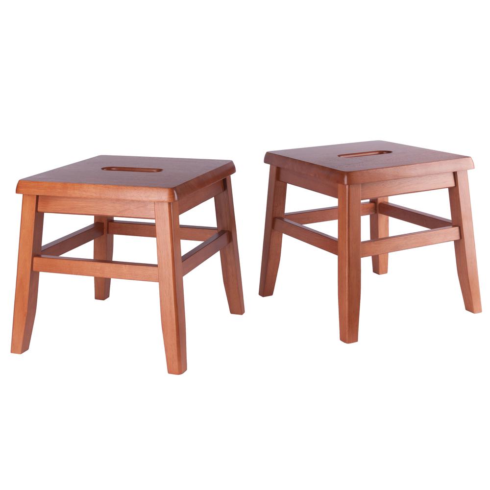 Kaya 2-Pc Conductor Stool Set, Teak. Picture 1