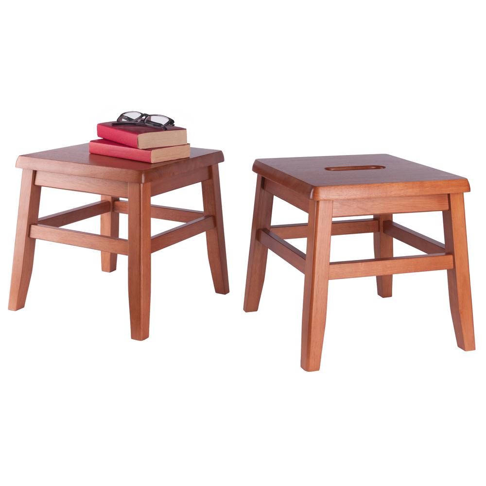 Kaya 2-Pc Conductor Stool Set, Teak. Picture 7