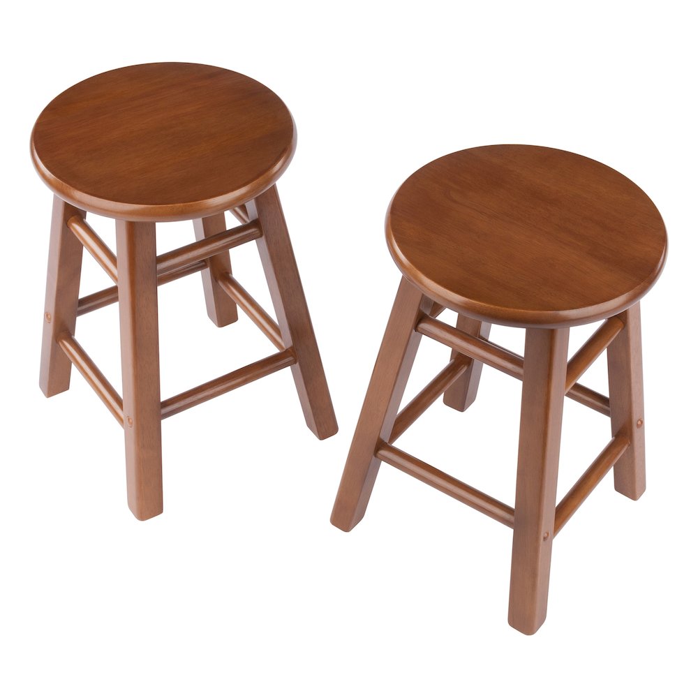 Element 2-Pc Dining Stool Set, Teak. Picture 4