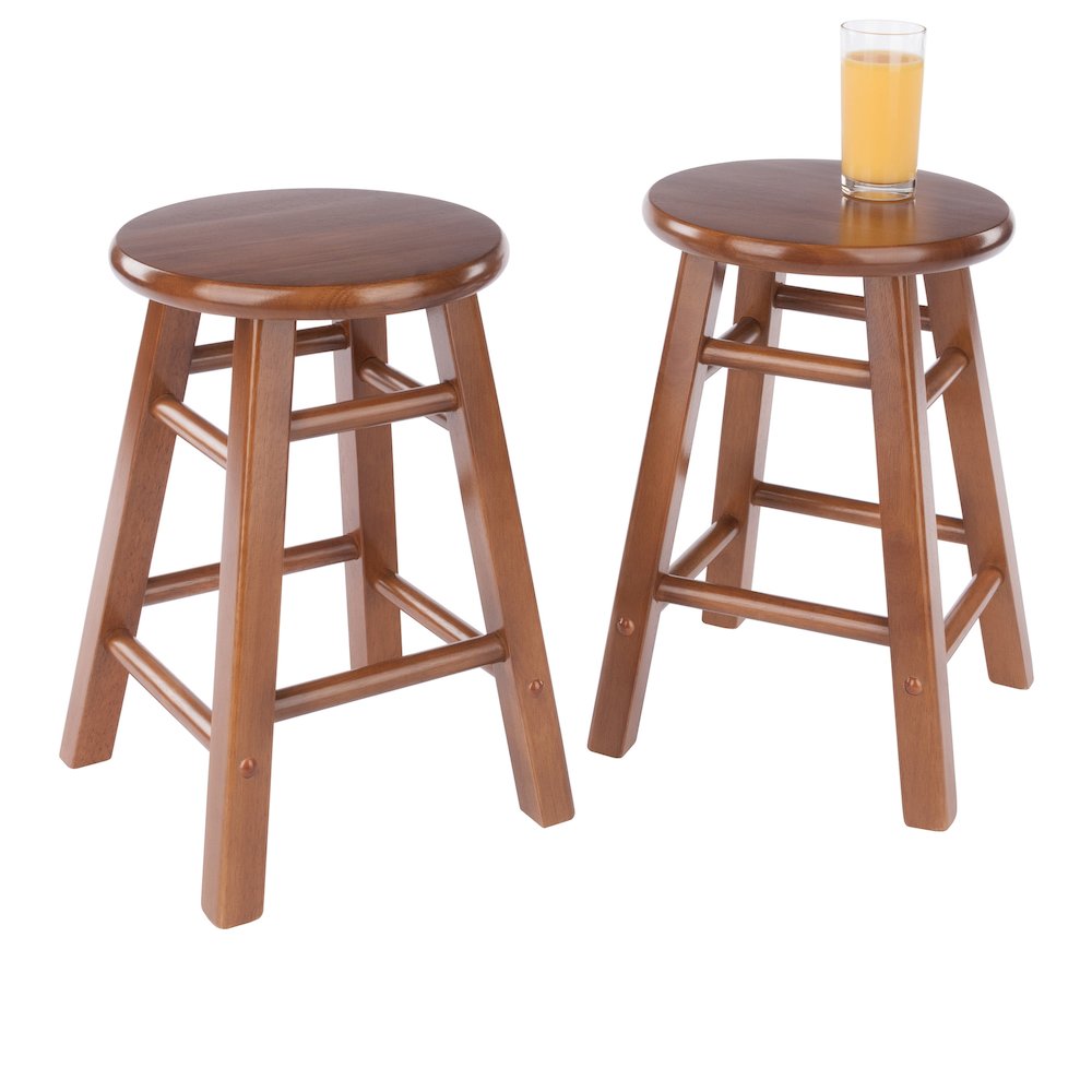 Element 2-Pc Dining Stool Set, Teak. Picture 8