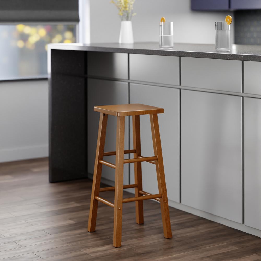 Carrick Bar Stool, Teak Finish. Picture 6