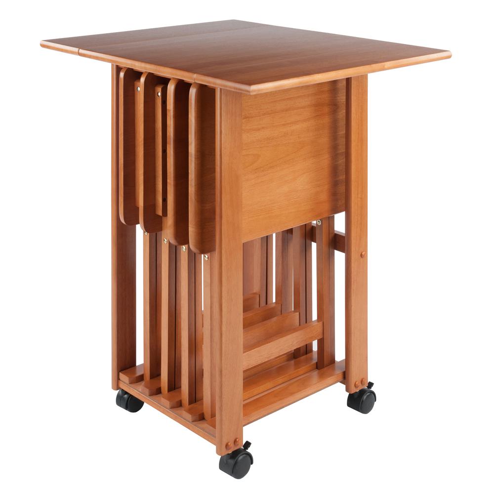 Sophia 5-pc Snack Table Set, Teak. Picture 10