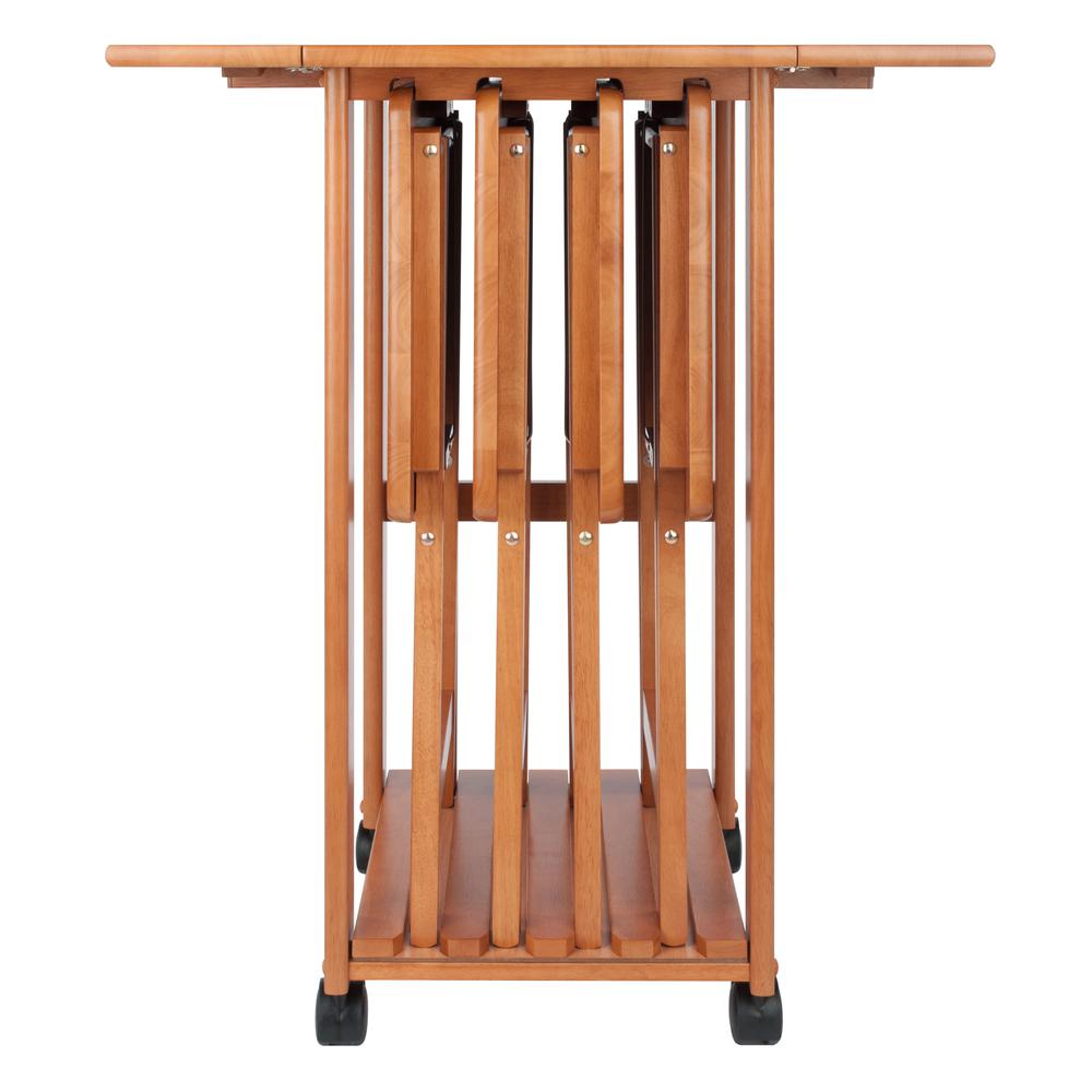 Sophia 5-pc Snack Table Set, Teak. Picture 7