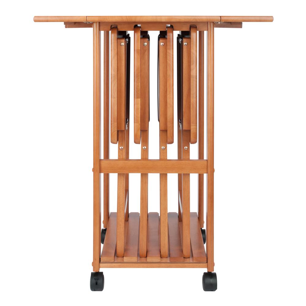 Sophia 5-pc Snack Table Set, Teak. Picture 9