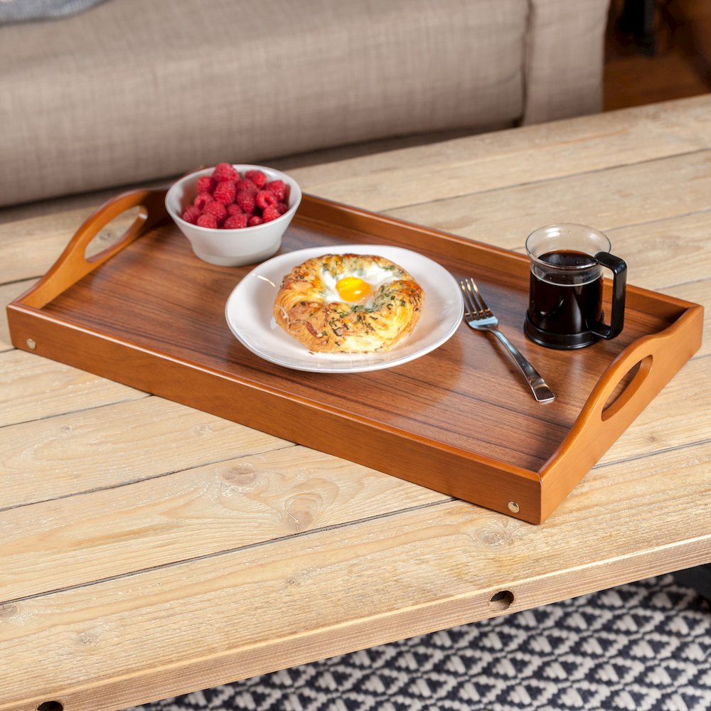 Alani Breakfast Tray, Teak. Picture 7