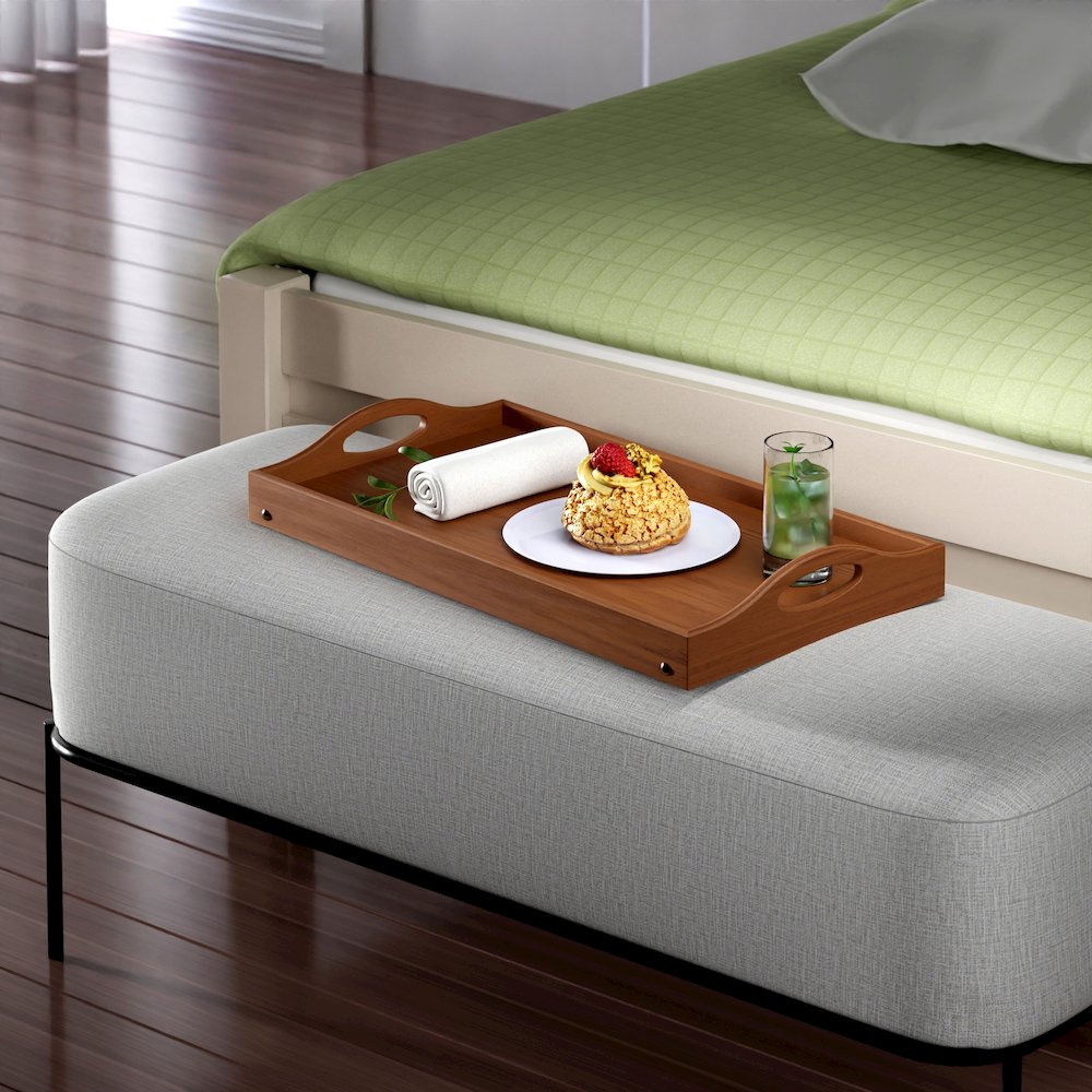 Alani Breakfast Tray, Teak. Picture 9