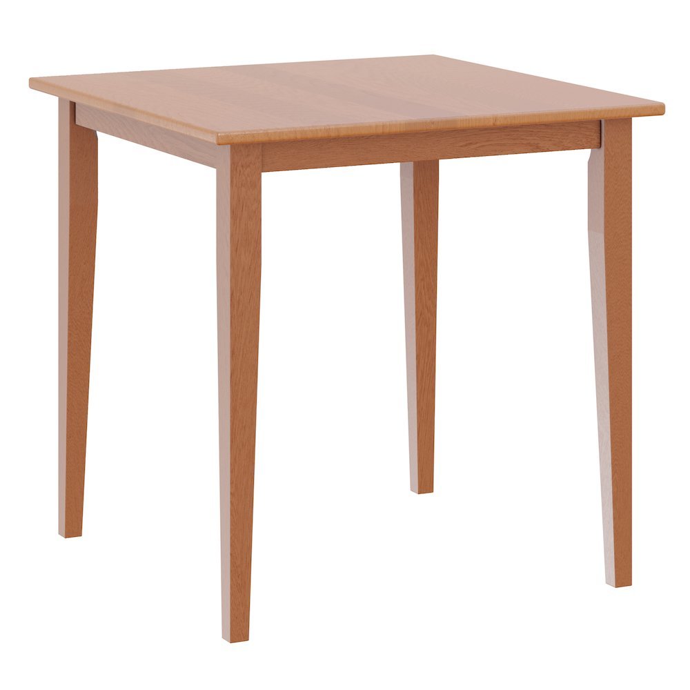 FurniFact Light Oak Small Square Dining Table with Shaker Legs. Picture 1