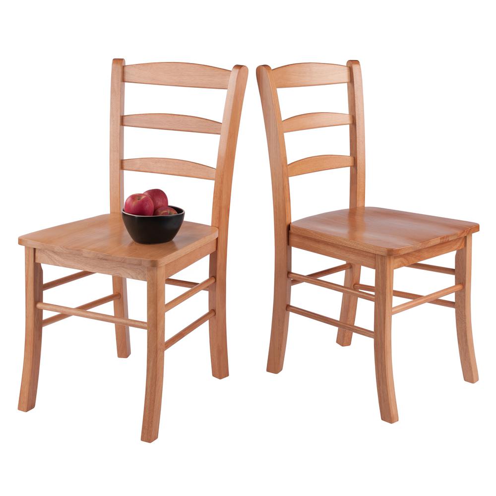 Benjamin 2-PC Set Ladder Back Chair Light Oak. Picture 7