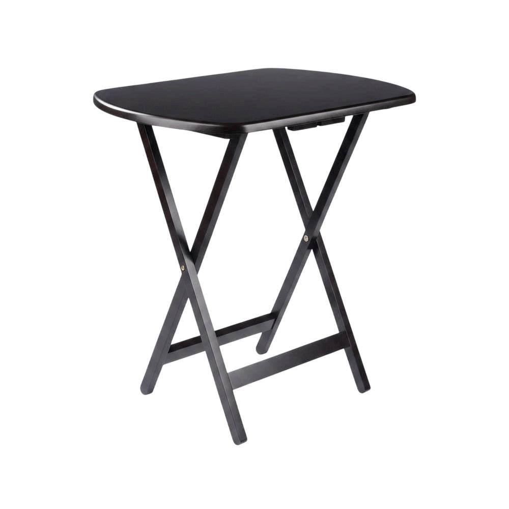 Oversized Snack Table Set in Coffee Finish with Modern Style and Sturdy Build. Picture 2