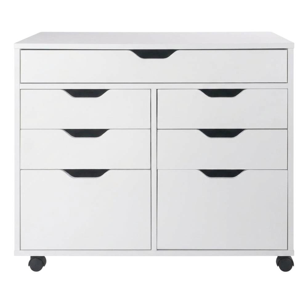 White Storage Cabinet, Composite Wood Pantry Organizer. Picture 4