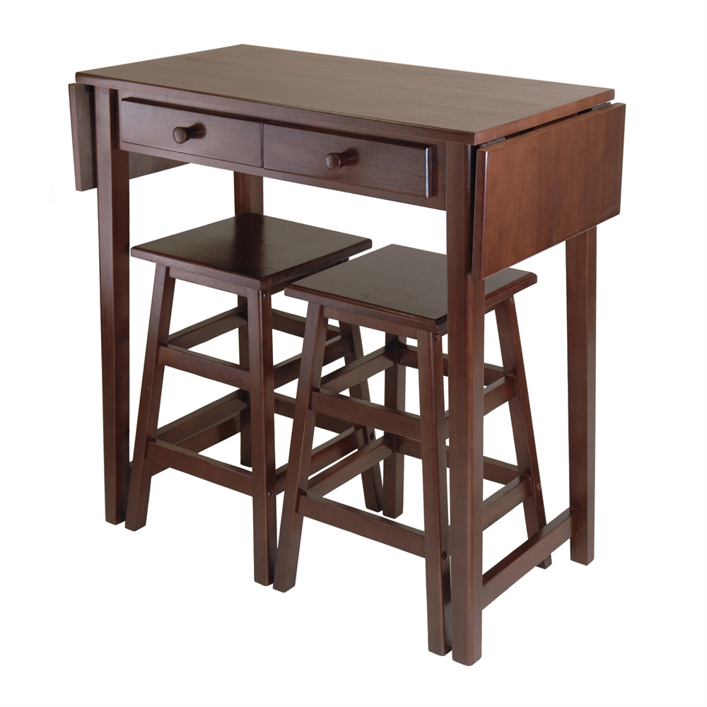 Mercer Double Drop Leaf Table with 2 Stools. Picture 1