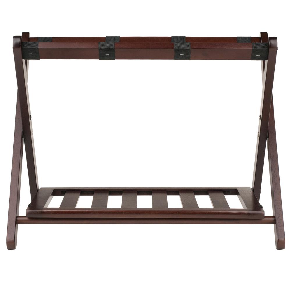 Remy Luggage Rack with Shelf in Cappuccino. Picture 3