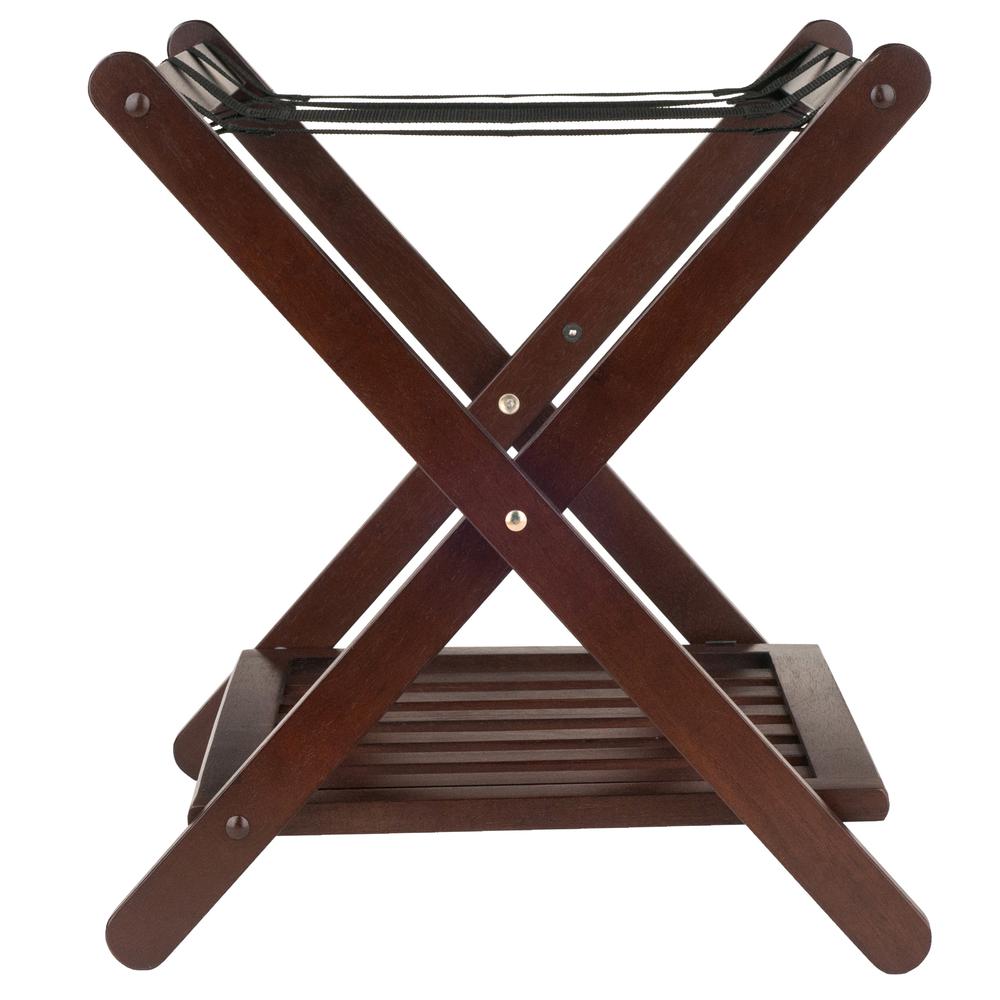 Remy Luggage Rack with Shelf in Cappuccino. Picture 4