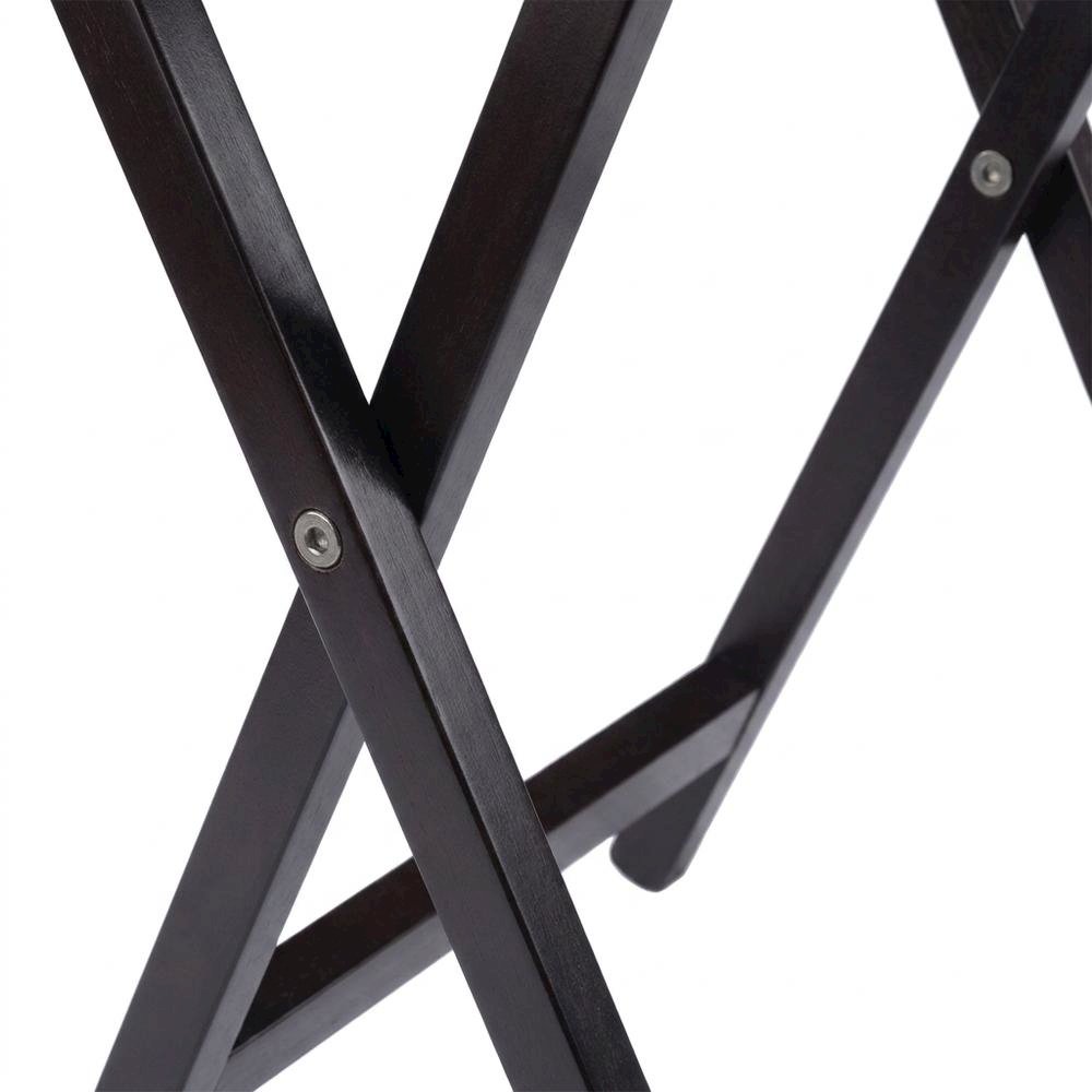 Oversized Snack Table Set in Coffee Finish with Modern Style and Sturdy Build. Picture 6