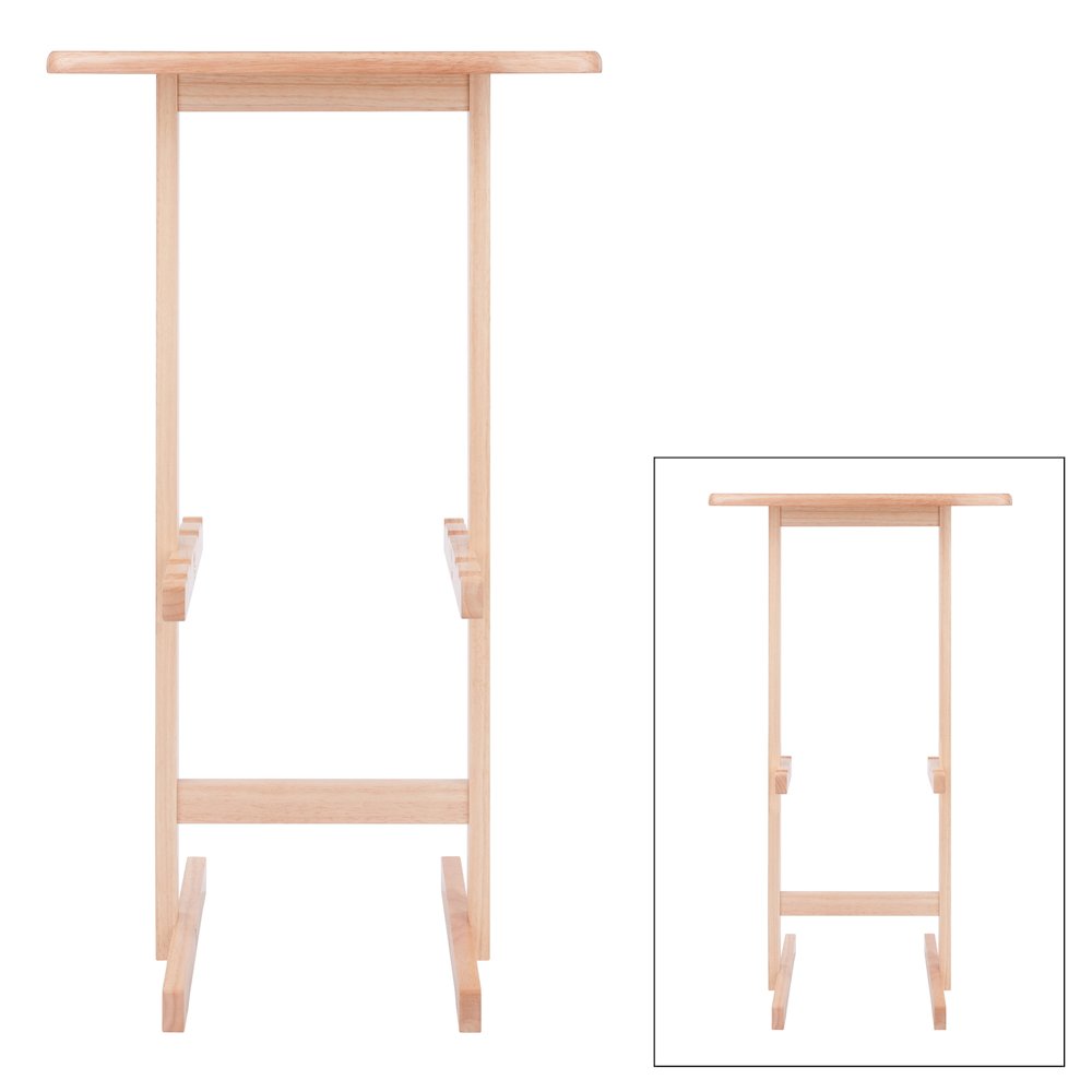 Riley Snack Table Rack, Natural Finish. Picture 3