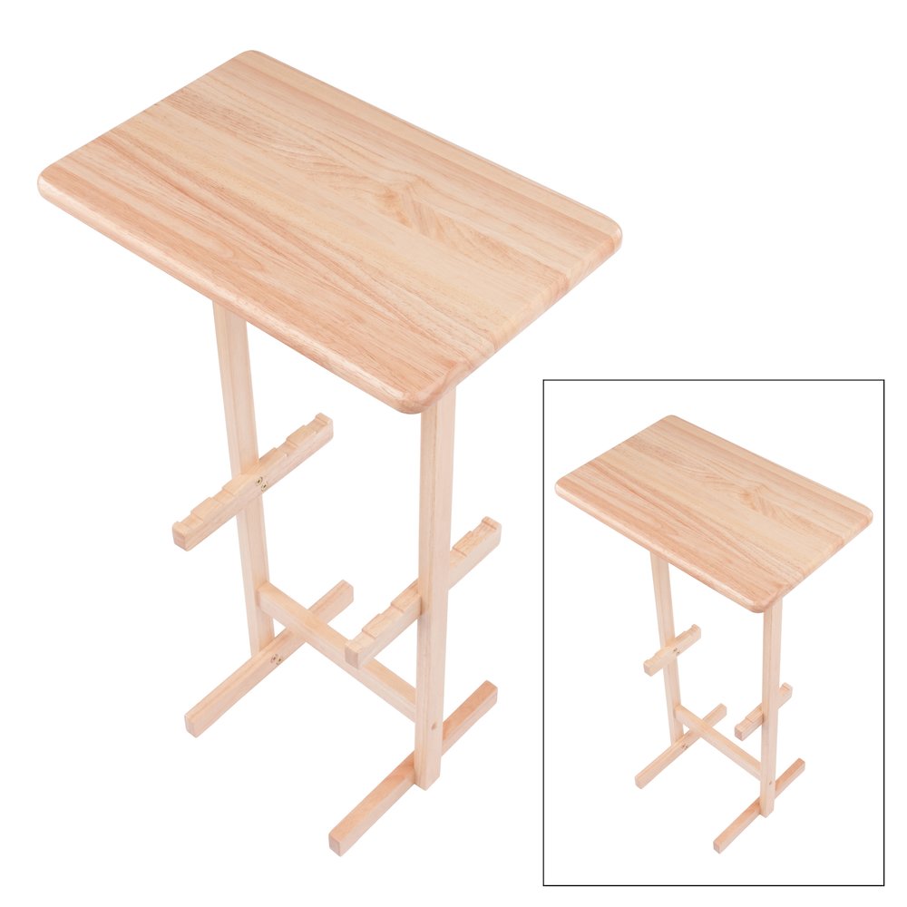 Riley Snack Table Rack, Natural Finish. Picture 9