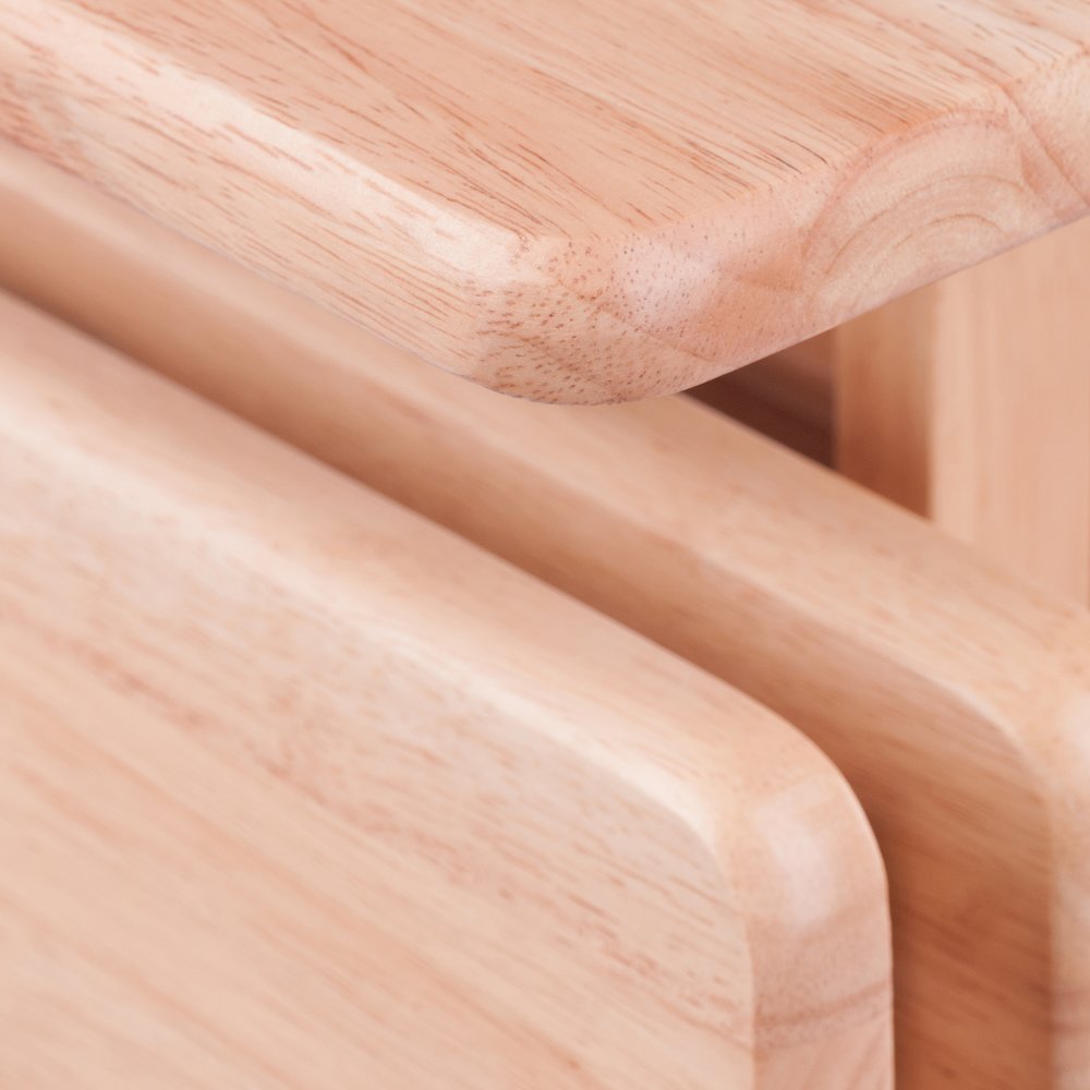 Riley 5-Pc Set Snack Table, Natural Finish. Picture 15
