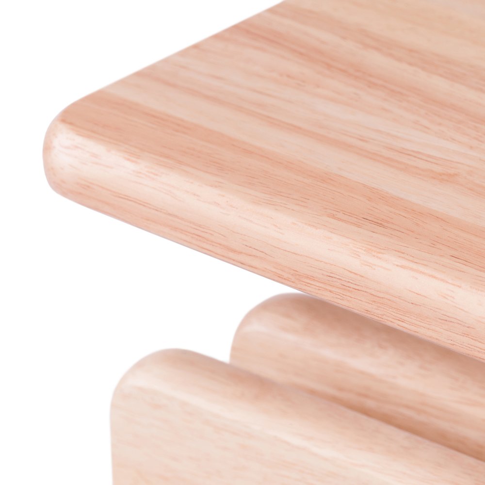 Riley 5-Pc Set Snack Table, Natural Finish. Picture 16