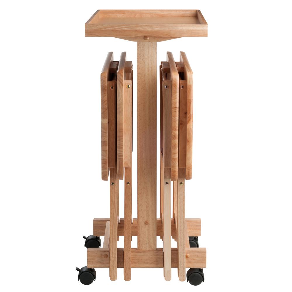 6-PC Snack Table Set Natural. Picture 5