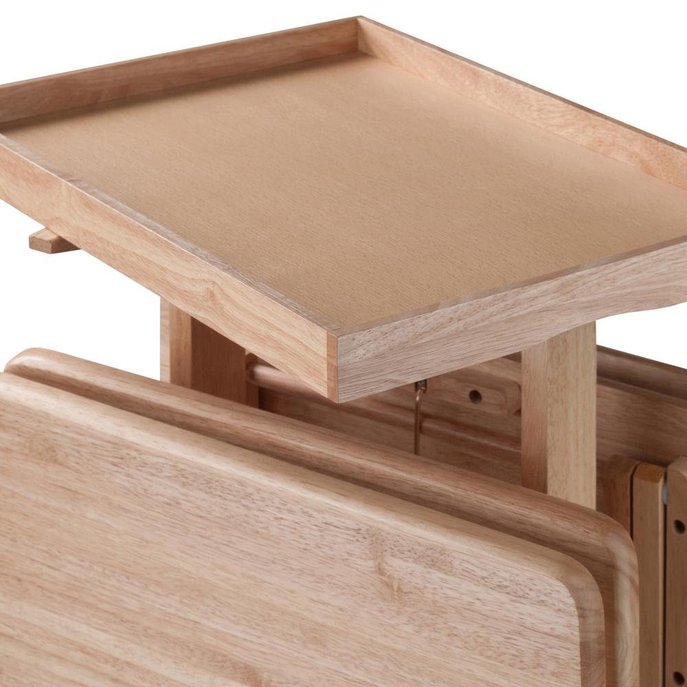 6-PC Snack Table Set Natural. Picture 11
