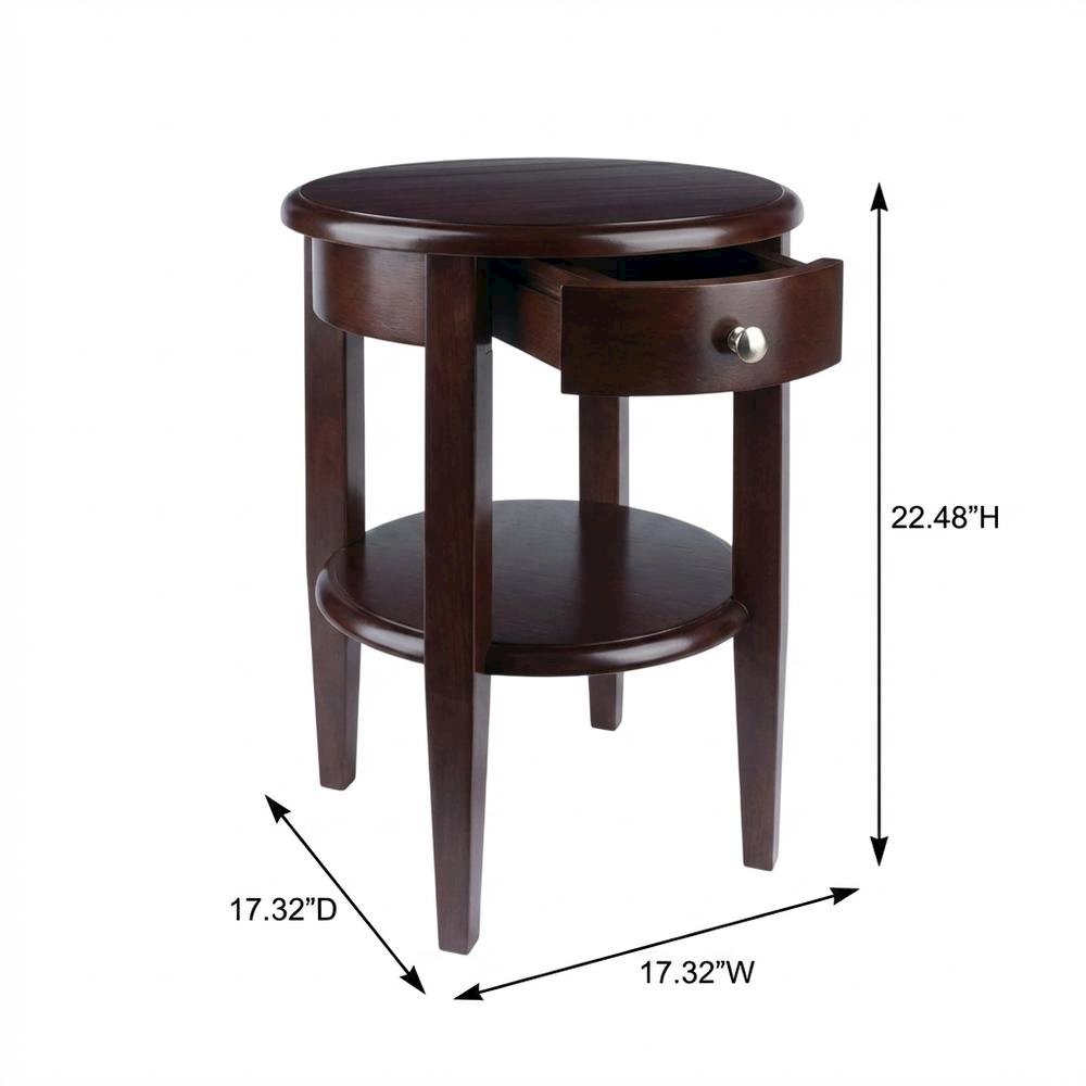 Farmhouse  Solid Wood End Table With Drawer For Living Room. Picture 7