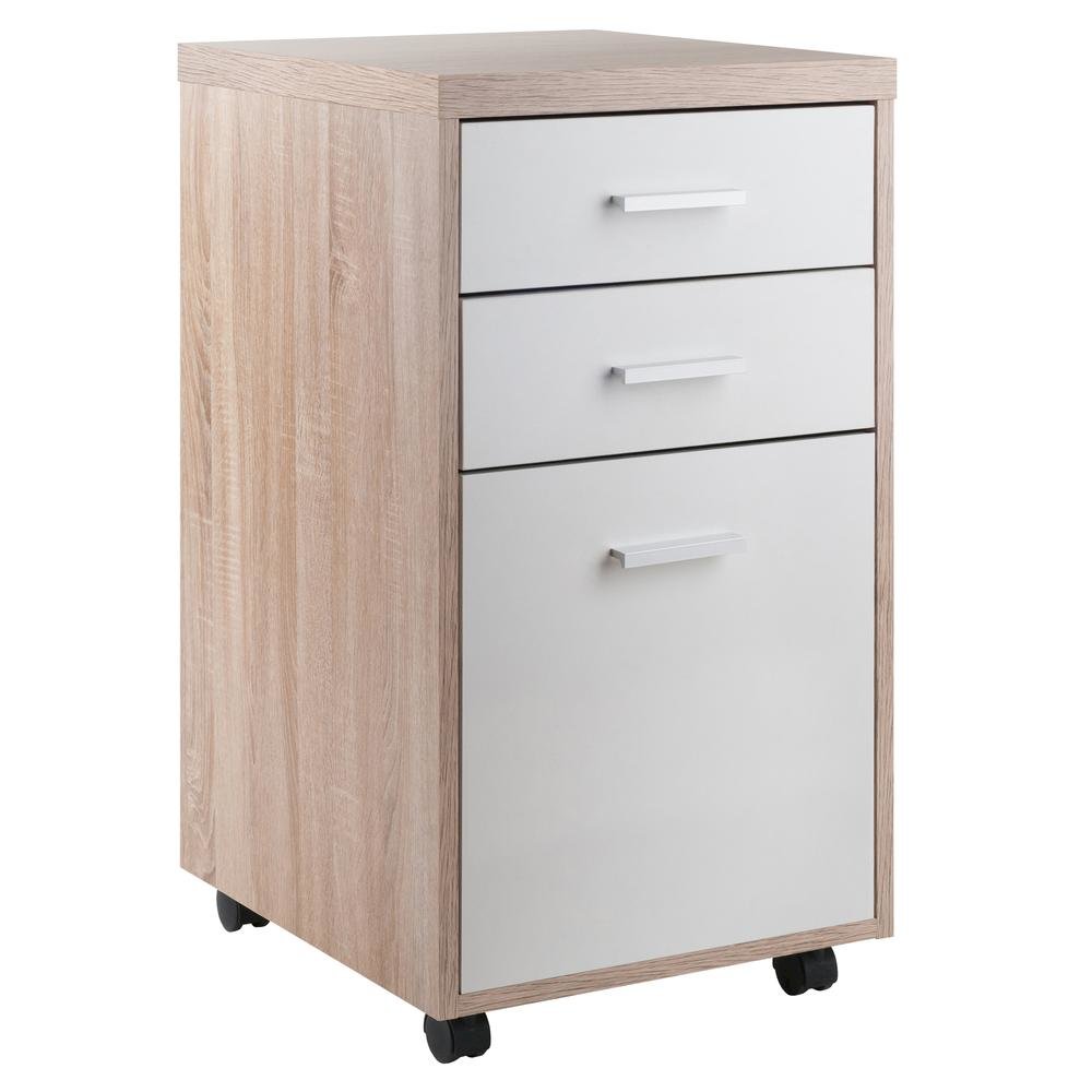 Small File Cabinet – Compact Wood Filing Cabinet for Office and Home Use. Picture 1