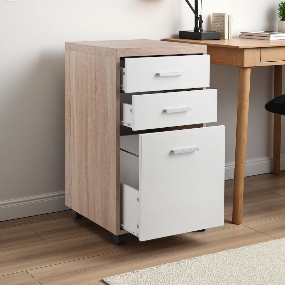 Small File Cabinet – Compact Wood Filing Cabinet for Office and Home Use. Picture 3