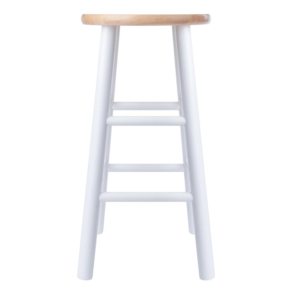 Huxton 2-Pc Counter Stools, 24", Natural & White. Picture 5