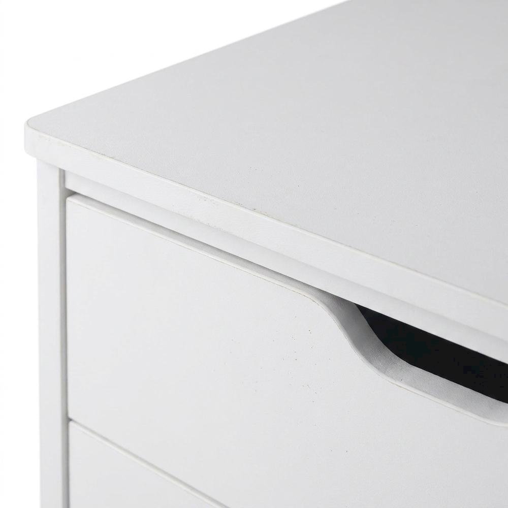 White Storage Cabinet, Composite Wood Pantry Organizer. Picture 6