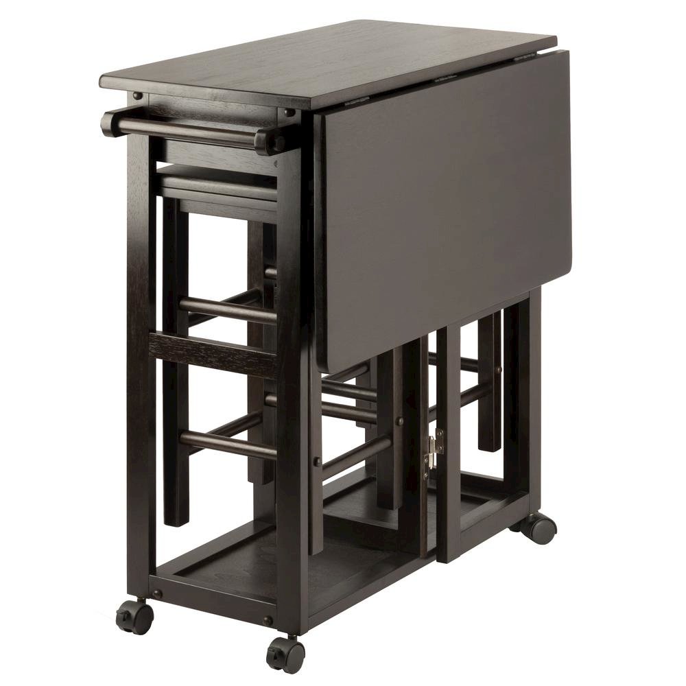 Coffee Folding Dining Table with Chairs – Compact Foldable Set for Two. Picture 5