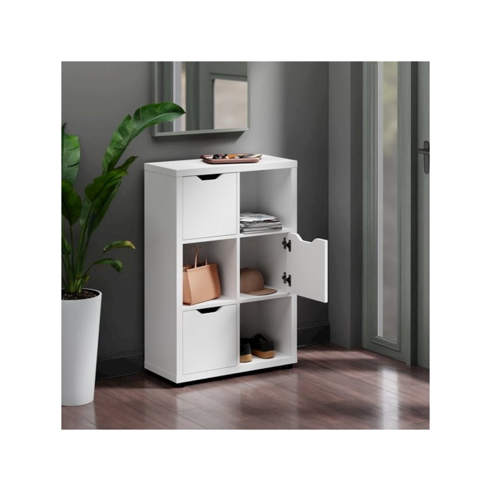 Julian 3x2 Storage Cabinet, White. Picture 4